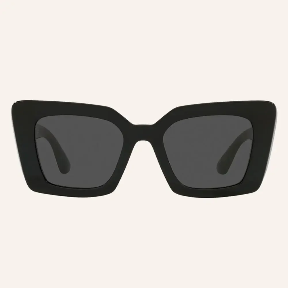 New! Burberry BE4344 3001/87 Black Square Sunglasses, Authentic - Picture 5 of 12